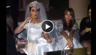 بالفيديو: شاهد عروس تدخن الأرجيلة أثناء حفل زفافها أمام الحضور
