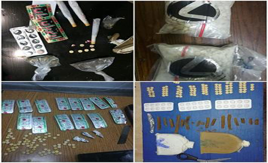 ضبط عدد من مروجي المخدرات في مداهمة