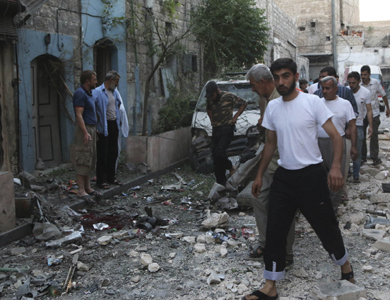 مقتل 11 سوريا في قصف صاروخي على حلب