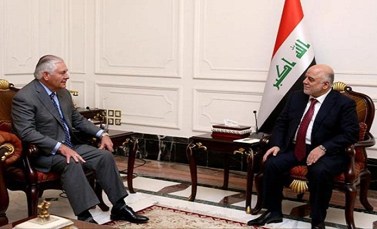 العبادي لتيلرسون: الحشد الشعبي مؤسسة رسمية في الدولة العبادي لتيلرسون: الحشد الشعبي مؤسسة رسمية في الدولة