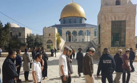 مسؤولون اسرائيليون يقودون اقتحامات المستوطنين لساحات الأقصى مسؤولون اسرائيليون يقودون اقتحامات المستوطنين لساحات الأقصى