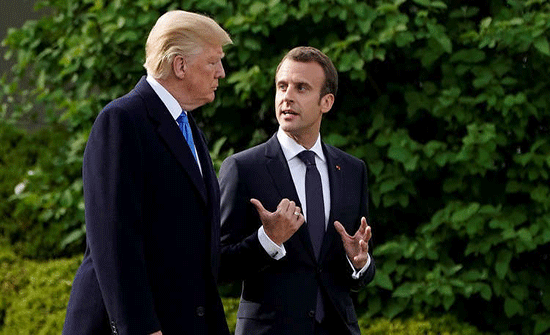 واشنطن وباريس تنفيان أن ترامب أخبر ماكرون بانسحاب أمريكا من الاتفاق النووي مع إيران