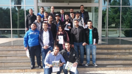 وفد طلابي من قسم الهندسة المدنية في جامعة جرش يزورون الجمعية العلمية الملكية وفد طلابي من قسم الهندسة المدنية في جامعة جرش يزورون الجمعية العلمية الملكية