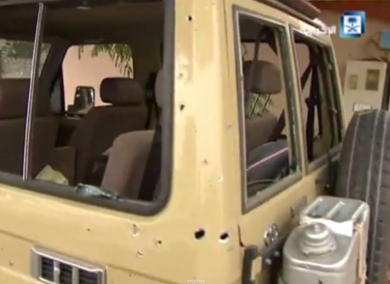 آثار قصف قذائف هاون على في نجران