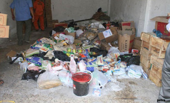 إتلاف ثلاثة أطنان من المواد الغذائية بمأدبا