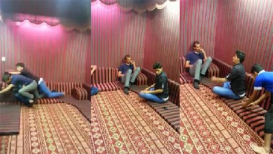 خليجي ينفذ مقلبا باصدقائه