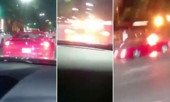 فيديو: لحظة اندلاع النيران في سيارة فيراري مسرعة بالأرجنتين فيديو: لحظة اندلاع النيران في سيارة فيراري مسرعة بالأرجنتين