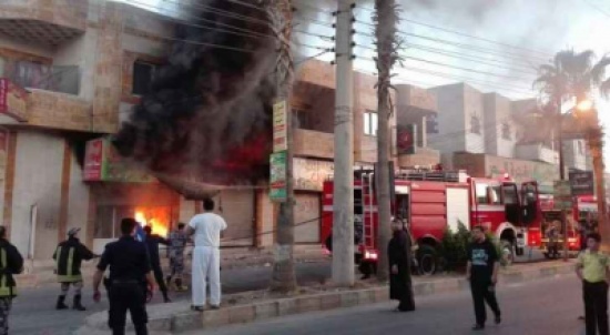 تجدد الشغب في الصريح وحرق محل تجاري ..صور تجدد الشغب في الصريح وحرق محل تجاري ..صور