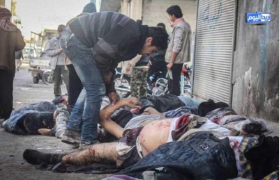 مقتل 10 أشخاص في قصف للنظام السوري بـ”الغازات السامة” غربي العاصمة مقتل 10 أشخاص في قصف للنظام السوري بـ”الغازات السامة” غربي العاصمة