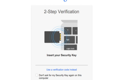 جوجل تدعم المفاتيح الفيزيائية بمنفذ USB لتعمل مع ميزة التحقق بخطوتين جوجل تدعم المفاتيح الفيزيائية بمنفذ USB لتعمل مع ميزة التحقق بخطوتين