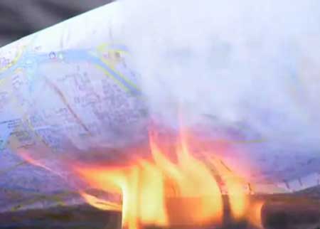 احتراق الخريطة