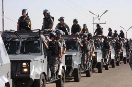 اصابة 18 عنصرا من الدرك بحادث تصادم 3 مركبات في الرمثا ( تحديث  )