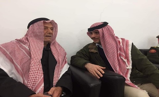 صور : الأميران حمزة و مرعد في بيت عزاء الشهيد الجالودي