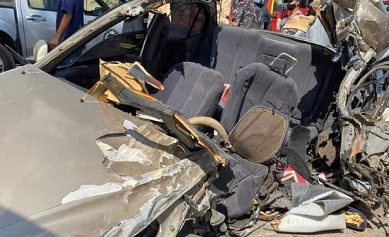 بالصور : 3 وفيات واصابة بحادث مروع في الزرقاء