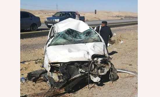 بالصور : وفاة نقيب في مكافحة المخدرات اثر حادث سير في معان