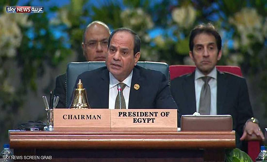 بالفيديو : السيسي يدعو العرب وأوروبا للوقوف معا ضد وباء الإرهاب