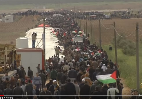 شاهد : بث مباشر لمسيرة العودة من فلسطين المحتلة