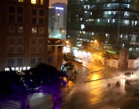 بالفيديو :  العاصفة "هدى"  تجتاح بيروت