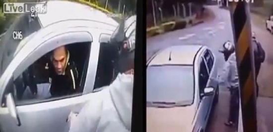 فيديو: مفاجأة غير متوقعة للصين حاولا سرقة شرطي