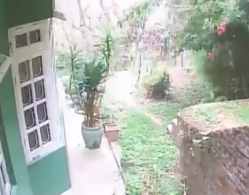 بالفيديو: لحظة وقوع زلزال نيبال