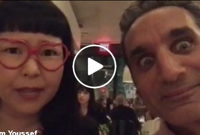 بالفيديو.. فتاة تثير إعجاب باسم يوسف بسبب صوتها