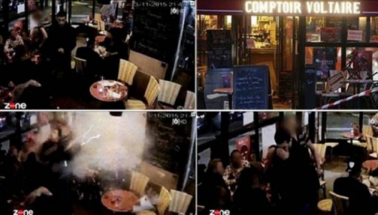 فيديو دموي لإنتحاري باريس لحظة تفجير نفسه بحزام ناسف!