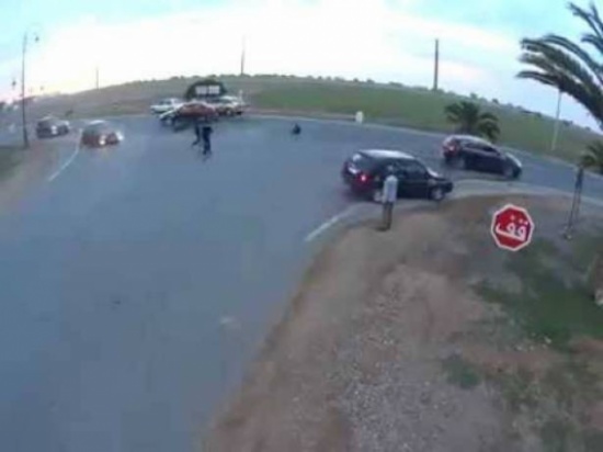 حادث سير مضحك