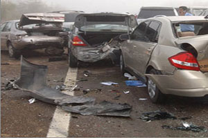  وفاة بتصادم اربع مركبات في صافوط