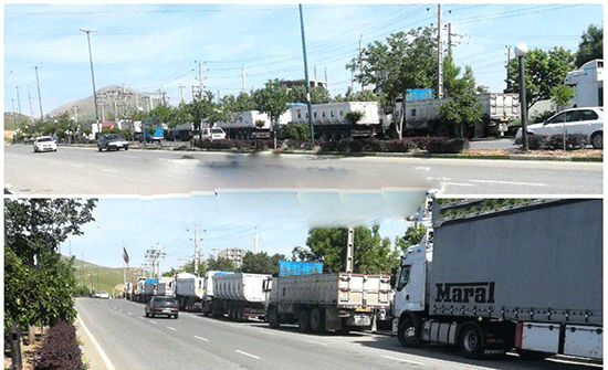 بالصور والفيديو..لماذا تشهد 177 مدينة ايرانية اضرابا لسائقي الشاحنات؟