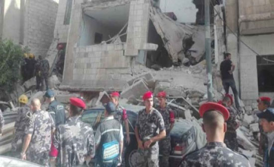 رئيس بلدية الزرقاء : إزالة الجدران والقواطع الداخلية للطابق الأرضي سبب إنهيار العمارة بالزرقاء