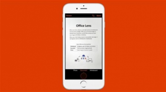 إصدار الماسح الضوئي "Office Lens" لـ"آي أو إس"