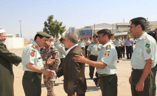 رئيس هيئة القوى البشرية والإسناد اللوجستي يودع بعثة الحج العسكرية