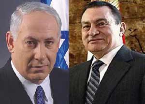 نتانياهو يبحث عملية السلام مع مبارك في القاهره.. الاحد