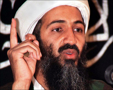 ابن لادن للشعب الامريكي : عليكم ان تميزوا بين امنكم وبين امن اسرائيل
