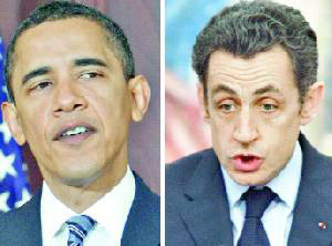  اوباما وساركوزي يبحثان سبل حمل ايران على "التقيد" بقرارات الامم المتحدة  