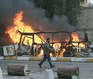 مقتل سبعة اشخاص واصابة 21 بانفجار جنوب بغداد