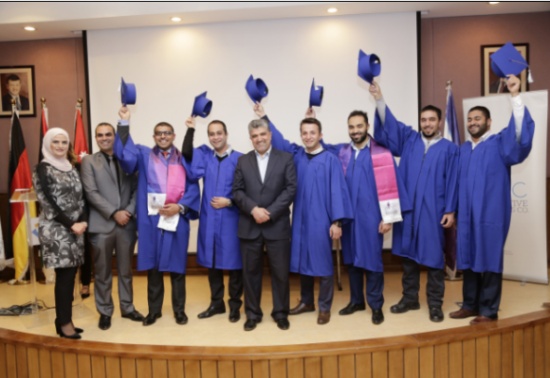 الجامعة الألمانية الأردنية و"EBC" تحتفلان بتخريج الدفعة الثانية من طلبة دبلوم الشحن والإدارة اللوجستية