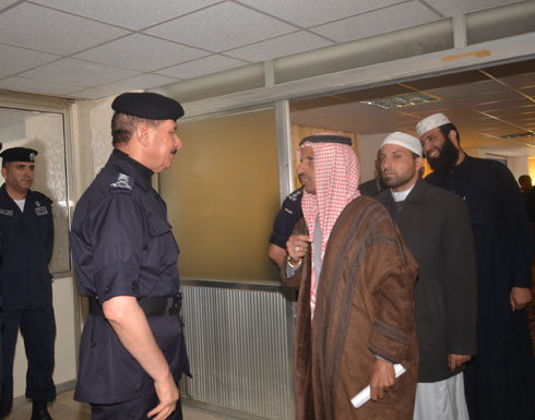 الطوالبة يودع بعثة الأمن العام الى الديار المقدسة