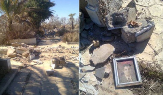 بالفيديو : العبث بمقبرة مرفاريد في اشرف وتخريب شواهد القبور
