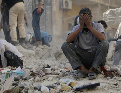 مقتل 12 شخصا في سقوط قذائف هاون على تجمع مدرسي بوسط دمشق