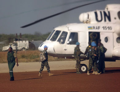 وصول طلائع تعزيزات قوات الأمم المتحدة إلى جنوب السودان
