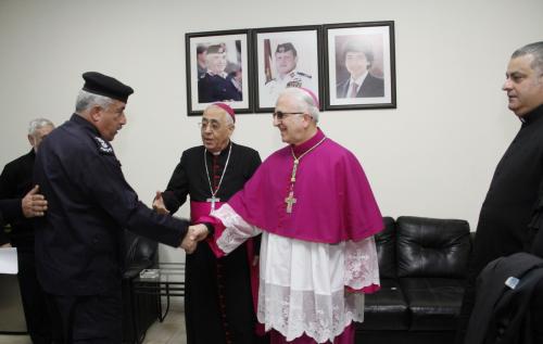 استقبال كنسي وشعبي لمطران اللاتين الجديد وليم الشوملي