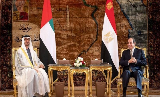 السيسي ومحمد بن زايد يبحثان العلاقات الثنائية
