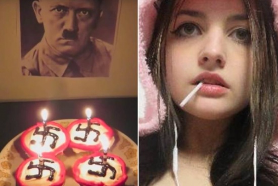 فيديو| مراهقة تحتفل بعيد ميلادها مع هتلر!