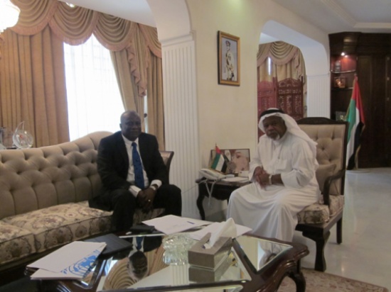 سفير الإمارات بالأردن  يلتقي المنسق الأمم المتحدة في عمان