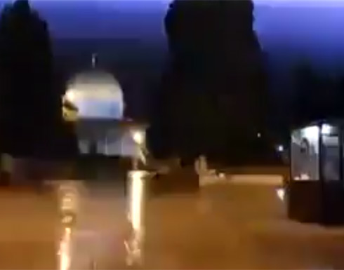 الرعد فوق قبة الصخرة المشرفة