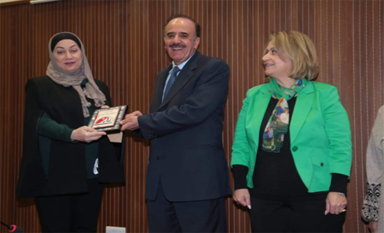 تكريم الأستاذة الدكتورة وفاء الأشقر من جامعة إربد الأهلية