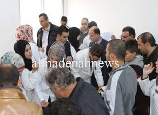 يوم طبي مجاني في مدرسة عليا بلواء المزار الشمالي جنوب محافظة اربد