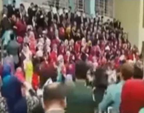 بالفيديو: انهيار مدرج كلية الصيدلة في جامعة بغداد