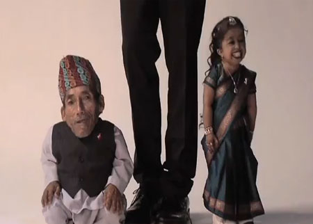 أقصر زوجان في العالم